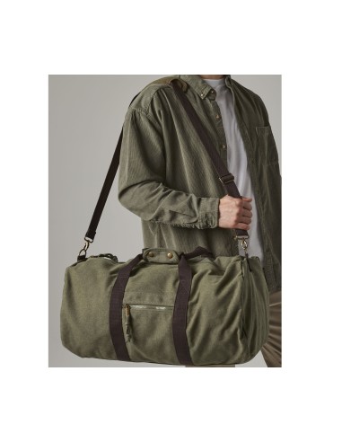 QUA-QD613-Vintage Canvas Holdall